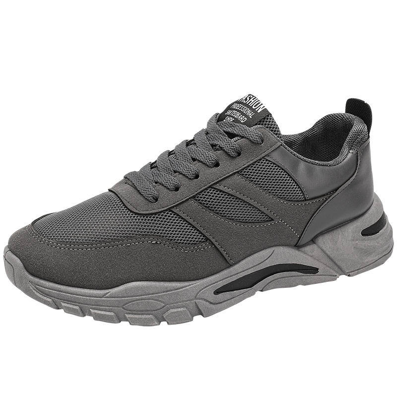 Shoes For Men Patchwork Black White Mesh Breathable Lightweight Lace Up Outdoor Sport Running Walking Male Trainers Tennis Rhonda J026