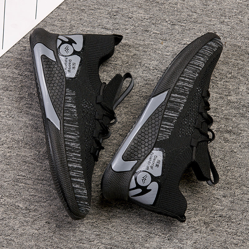 INS Hip Hop Spring Summer Fashion Fly Weave Sneakers Lighted Breathable Men Casual Shoes Jogging Tenis Sneaker Rhonda M-1