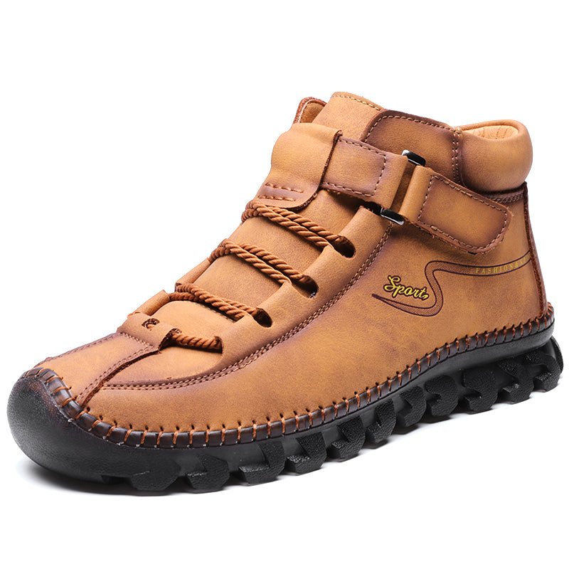 New Men's Ankle Boots Hand Stitching Western Boots Classic Fashion Men's Motorcycle Boots Outdoor Men's Work Boots Big Size12 Rachel 7008