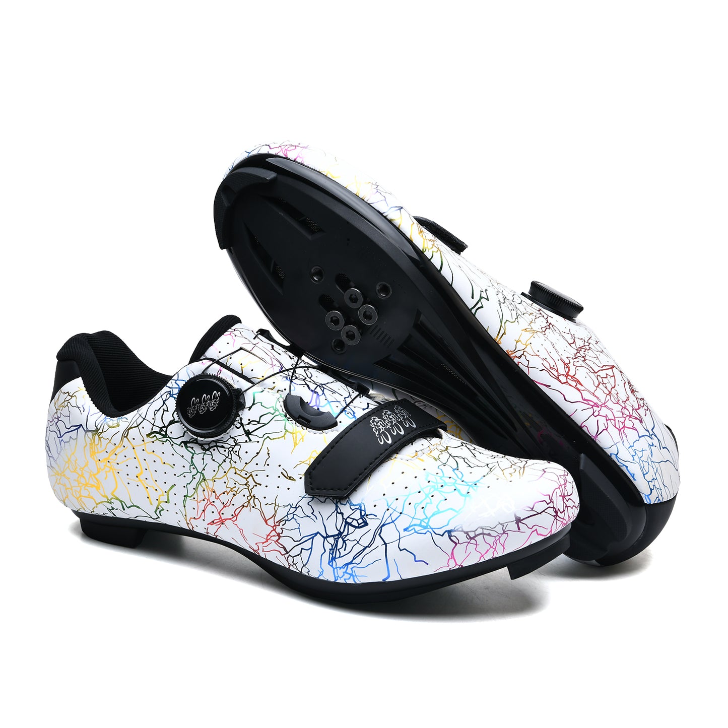 896-2 Self-locking Cycling Shoes Road Hard Soled Bicycle Unisex Shoes Самоблокирующиеся велосипедные туфли Шоссейные велосипедные туфли унисекс с жесткой подошвой