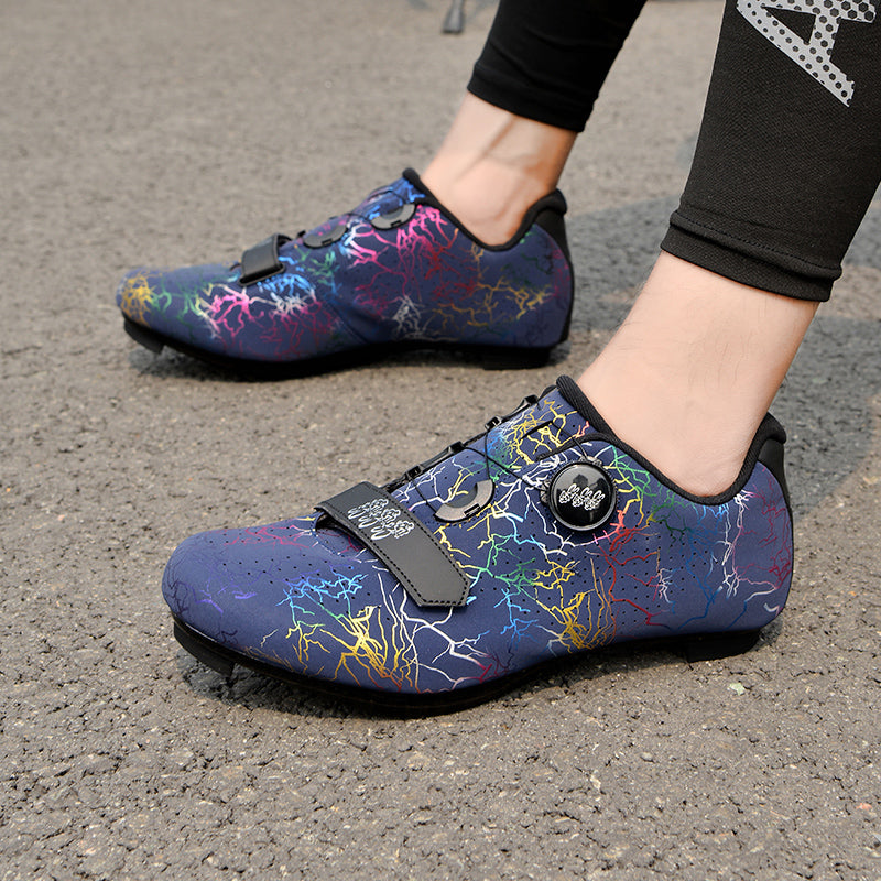 896-2 Self-locking Cycling Shoes Road Hard Soled Bicycle Unisex Shoes Самоблокирующиеся велосипедные туфли Шоссейные велосипедные туфли унисекс с жесткой подошвой