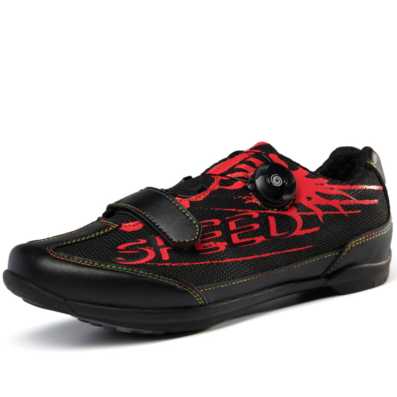 Q123 Unisex Summer Breathable Rubber Sole Cycling Shoes Professional Road Riding Bicycle Training Летние велосипедные туфли на дышащей резиновой подошве унисекс