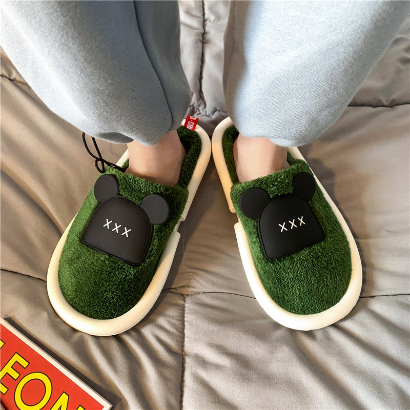 MAX0112-3 Fashion Fluffy Slippers Winter Warm Home Indoor Shoes Soft Cute Cartoon Модные тапочки, теплая домашняя обувь, мягкий милый мультяшный