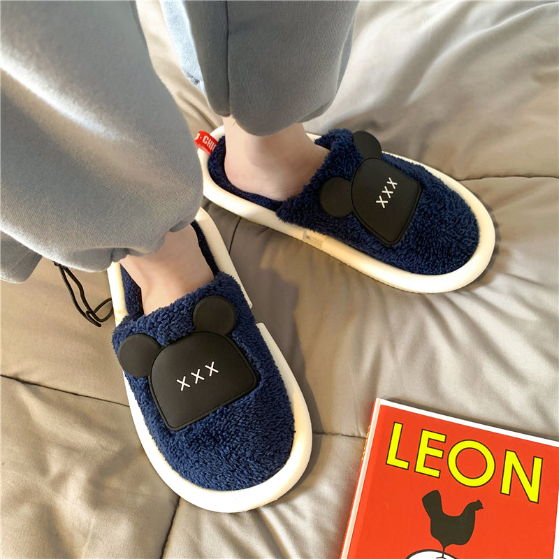 MAX0112-3 Fashion Fluffy Slippers Winter Warm Home Indoor Shoes Soft Cute Cartoon Модные тапочки, теплая домашняя обувь, мягкий милый мультяшный