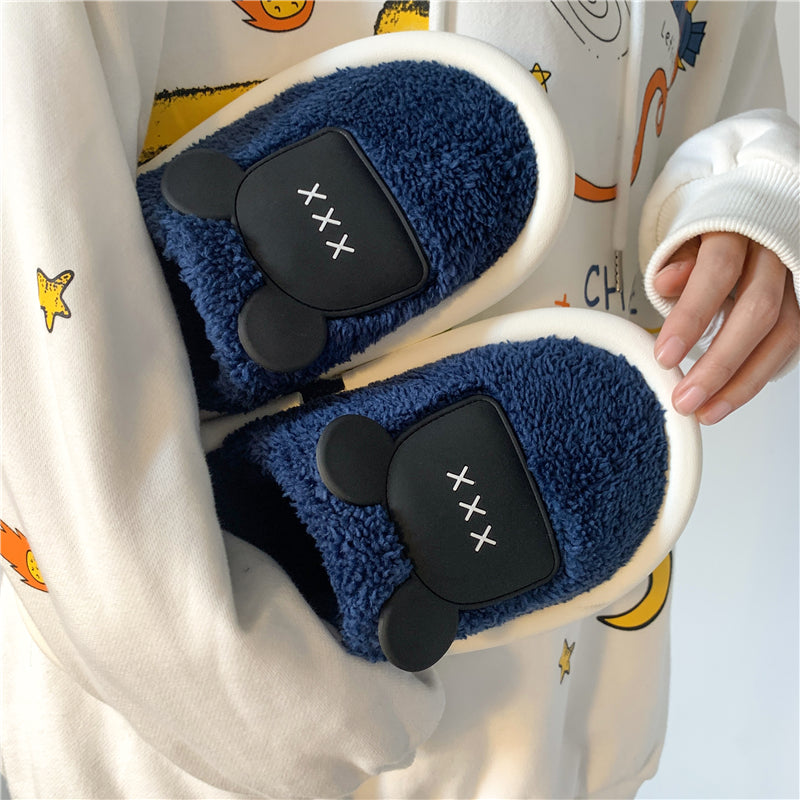 MAX0112-3 Fashion Fluffy Slippers Winter Warm Home Indoor Shoes Soft Cute Cartoon Модные тапочки, теплая домашняя обувь, мягкий милый мультяшный