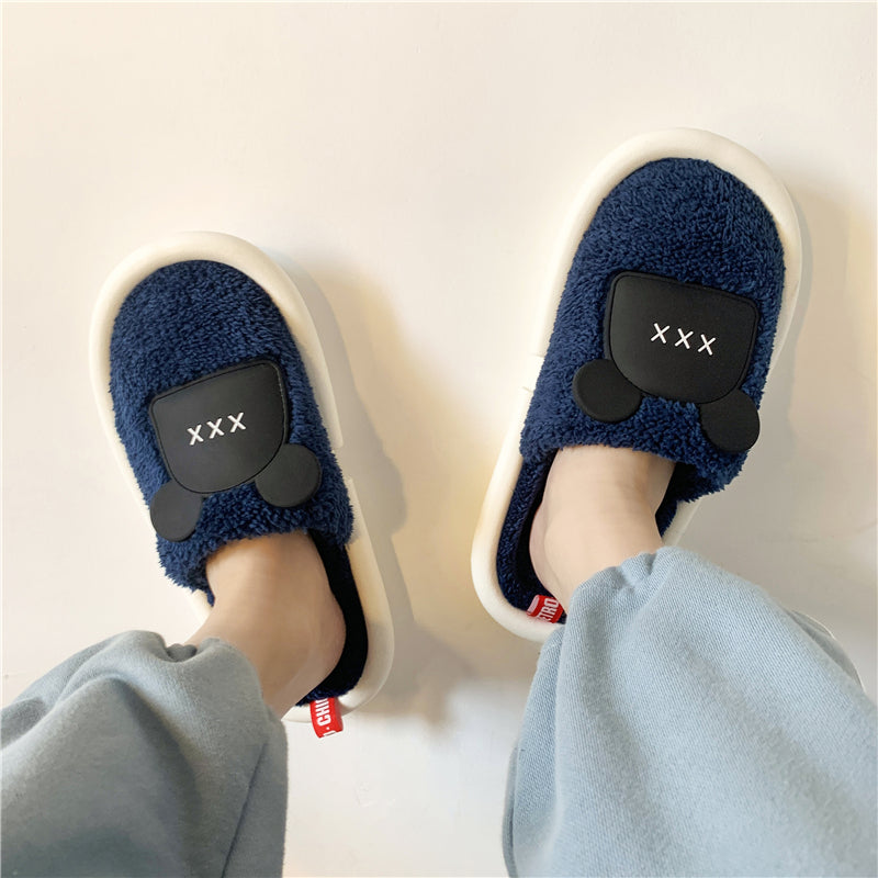 MAX0112-3 Fashion Fluffy Slippers Winter Warm Home Indoor Shoes Soft Cute Cartoon Модные тапочки, теплая домашняя обувь, мягкий милый мультяшный