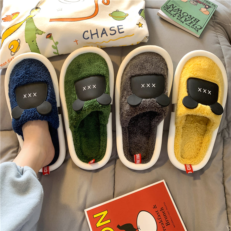 MAX0112-3 Fashion Fluffy Slippers Winter Warm Home Indoor Shoes Soft Cute Cartoon Модные тапочки, теплая домашняя обувь, мягкий милый мультяшный
