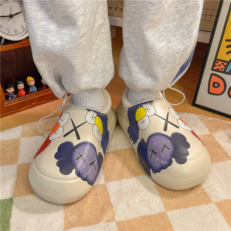 MAX0210-1 Fashion Fluffy Slippers Winter Warm Home Indoor Shoes Soft Cute Cartoon Модные тапочки, теплая домашняя обувь, мягкий милый мультяшный