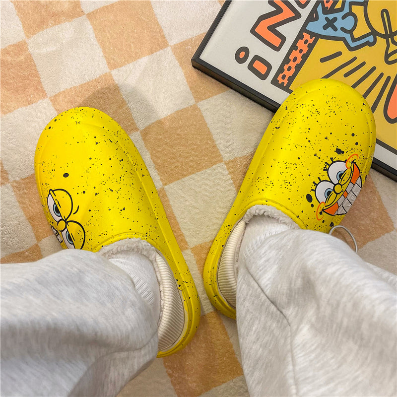 MAX0210-1 Fashion Fluffy Slippers Winter Warm Home Indoor Shoes Soft Cute Cartoon Модные тапочки, теплая домашняя обувь, мягкий милый мультяшный