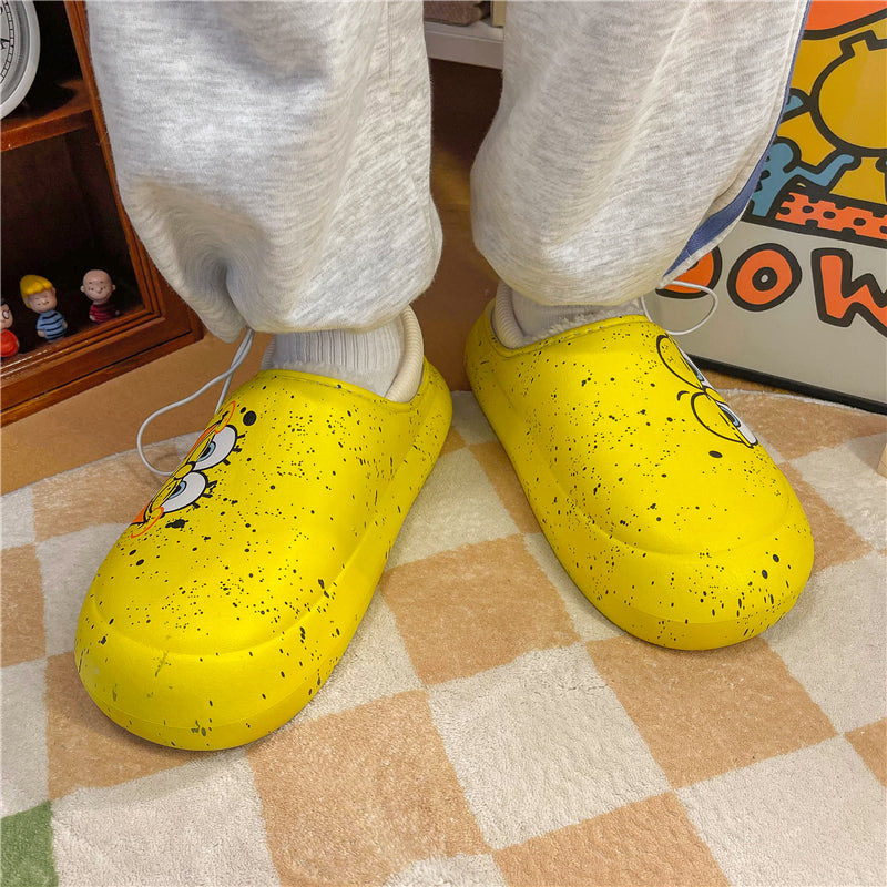MAX0210-1 Fashion Fluffy Slippers Winter Warm Home Indoor Shoes Soft Cute Cartoon Модные тапочки, теплая домашняя обувь, мягкий милый мультяшный