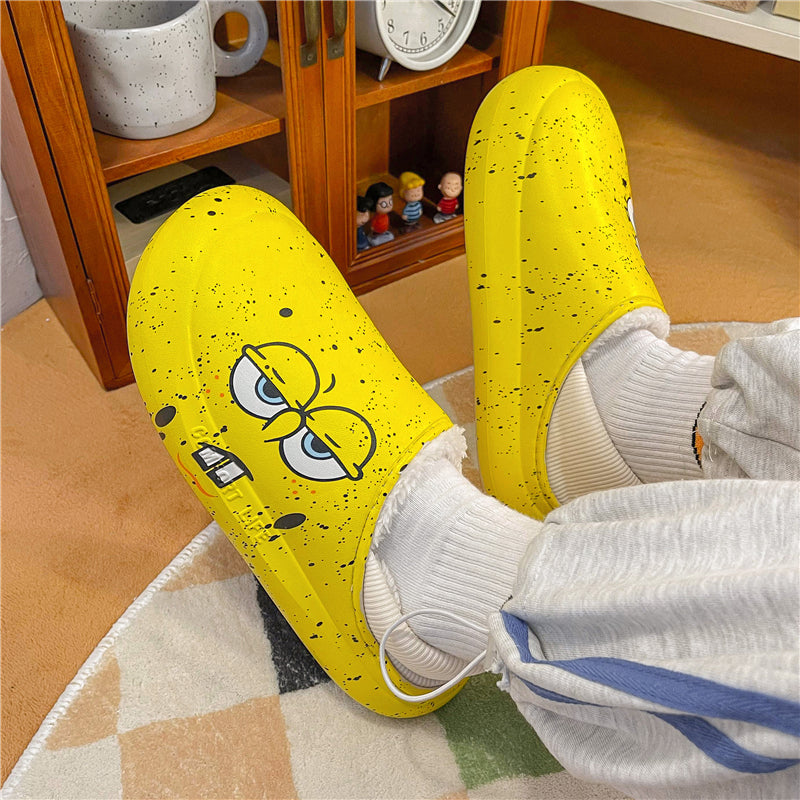 MAX0210-1 Fashion Fluffy Slippers Winter Warm Home Indoor Shoes Soft Cute Cartoon Модные тапочки, теплая домашняя обувь, мягкий милый мультяшный