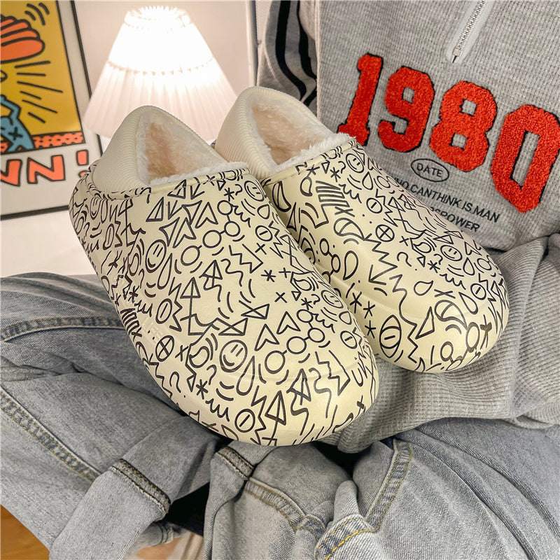 MAX0210-1 Fashion Fluffy Slippers Winter Warm Home Indoor Shoes Soft Cute Cartoon Модные тапочки, теплая домашняя обувь, мягкий милый мультяшный