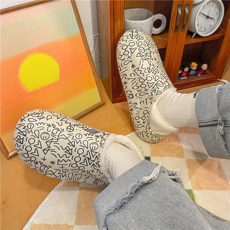 MAX0210-1 Fashion Fluffy Slippers Winter Warm Home Indoor Shoes Soft Cute Cartoon Модные тапочки, теплая домашняя обувь, мягкий милый мультяшный