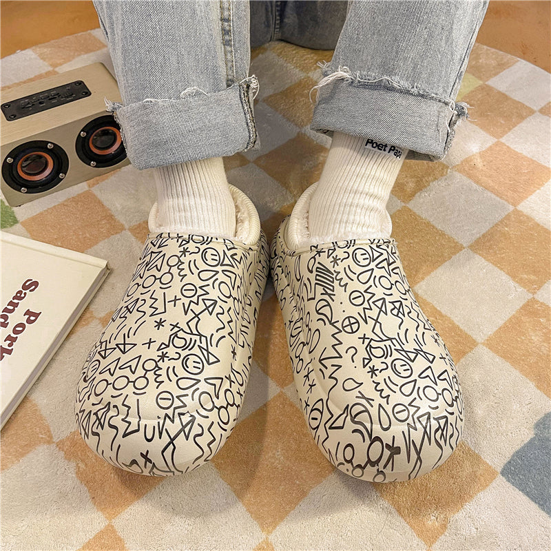 MAX0210-1 Fashion Fluffy Slippers Winter Warm Home Indoor Shoes Soft Cute Cartoon Модные тапочки, теплая домашняя обувь, мягкий милый мультяшный