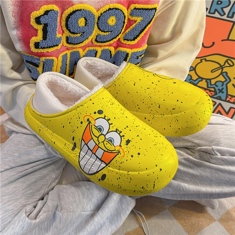 MAX0210-1 Fashion Fluffy Slippers Winter Warm Home Indoor Shoes Soft Cute Cartoon Модные тапочки, теплая домашняя обувь, мягкий милый мультяшный