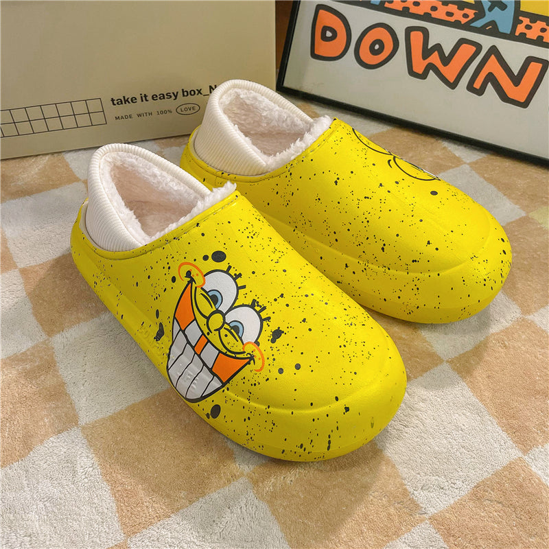 MAX0210-1 Fashion Fluffy Slippers Winter Warm Home Indoor Shoes Soft Cute Cartoon Модные тапочки, теплая домашняя обувь, мягкий милый мультяшный