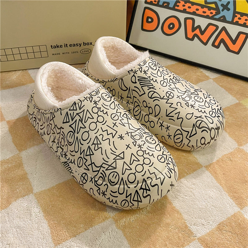 MAX0210-1 Fashion Fluffy Slippers Winter Warm Home Indoor Shoes Soft Cute Cartoon Модные тапочки, теплая домашняя обувь, мягкий милый мультяшный