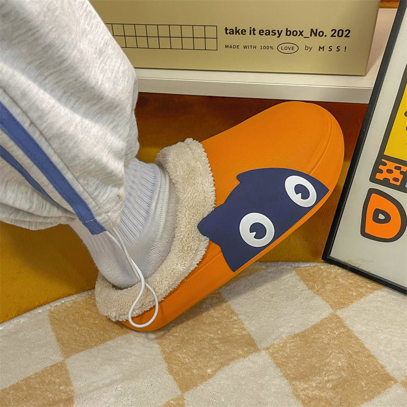 MAX0148-1 Fashion Fluffy Slippers Winter Warm Home Indoor Shoes Soft Cute Cartoon Модные тапочки, теплая домашняя обувь, мягкий милый мультяшный