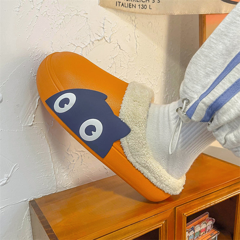 MAX0148-1 Fashion Fluffy Slippers Winter Warm Home Indoor Shoes Soft Cute Cartoon Модные тапочки, теплая домашняя обувь, мягкий милый мультяшный