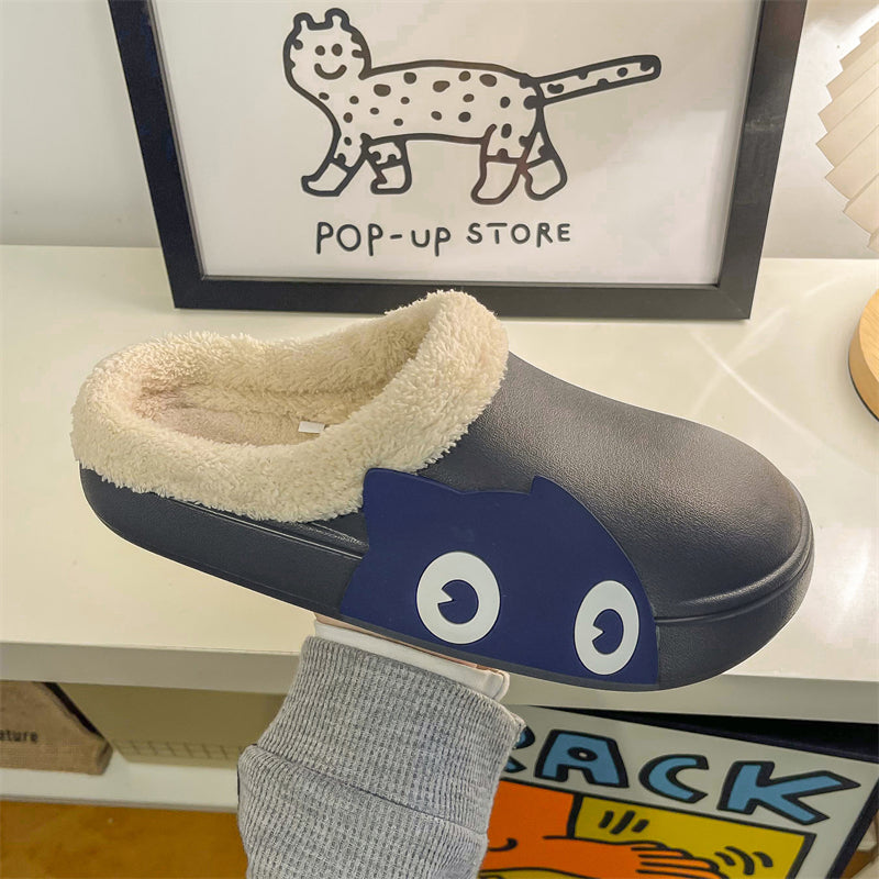 MAX0148-1 Fashion Fluffy Slippers Winter Warm Home Indoor Shoes Soft Cute Cartoon Модные тапочки, теплая домашняя обувь, мягкий милый мультяшный