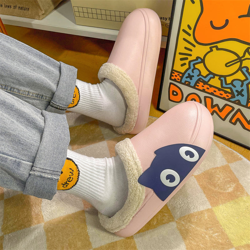 MAX0148-1 Fashion Fluffy Slippers Winter Warm Home Indoor Shoes Soft Cute Cartoon Модные тапочки, теплая домашняя обувь, мягкий милый мультяшный