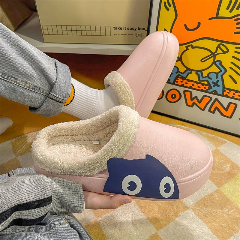 MAX0148-1 Fashion Fluffy Slippers Winter Warm Home Indoor Shoes Soft Cute Cartoon Модные тапочки, теплая домашняя обувь, мягкий милый мультяшный