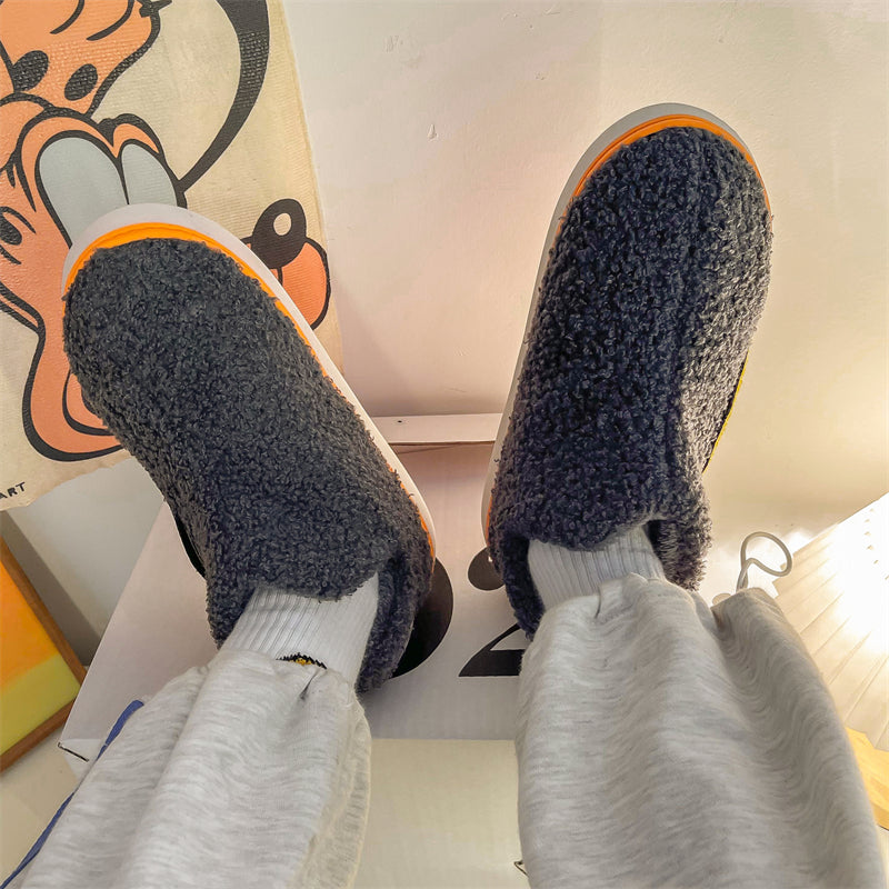 MAX0193 Fashion Fluffy Slippers Winter Warm Home Indoor Shoes Soft Cute Cartoon Модные тапочки, теплая домашняя обувь, мягкий милый мультяшный
