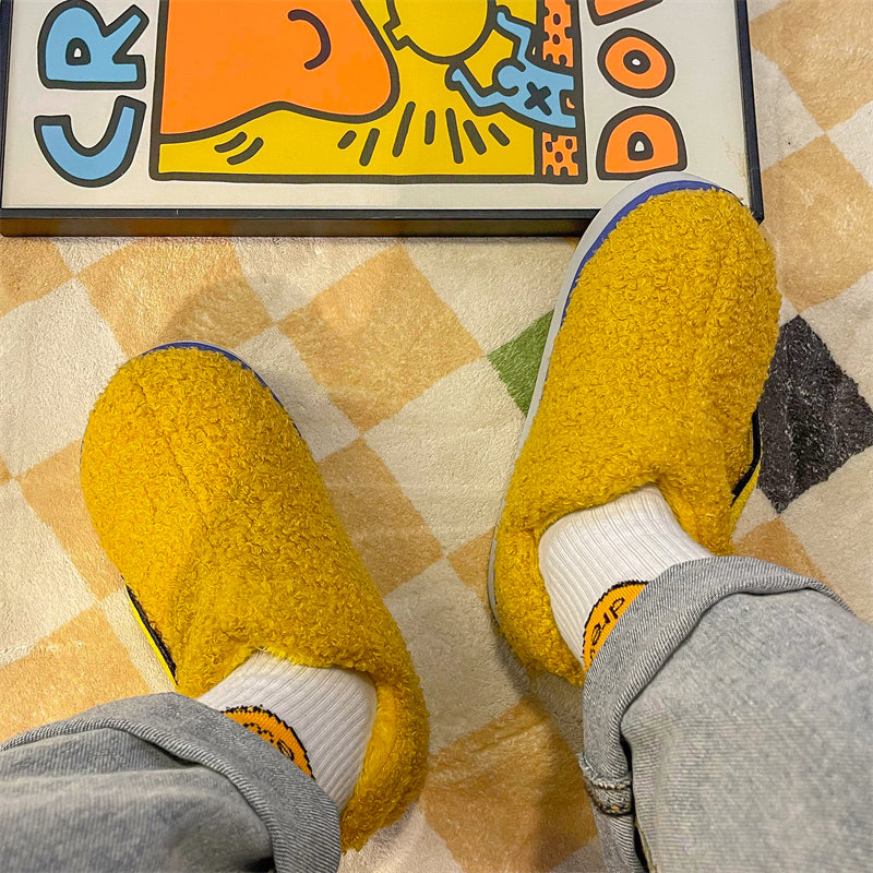 MAX0193 Fashion Fluffy Slippers Winter Warm Home Indoor Shoes Soft Cute Cartoon Модные тапочки, теплая домашняя обувь, мягкий милый мультяшный