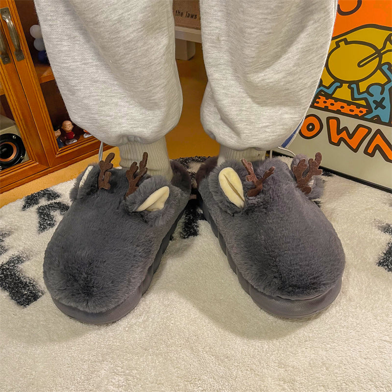 MAX0149-1 Fashion Fluffy Slippers Winter Warm Home Indoor Shoes Soft Cute Cartoon Модные тапочки, теплая домашняя обувь, мягкий милый мультяшный
