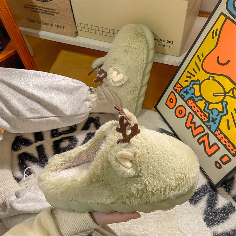 MAX0149-1 Fashion Fluffy Slippers Winter Warm Home Indoor Shoes Soft Cute Cartoon Модные тапочки, теплая домашняя обувь, мягкий милый мультяшный