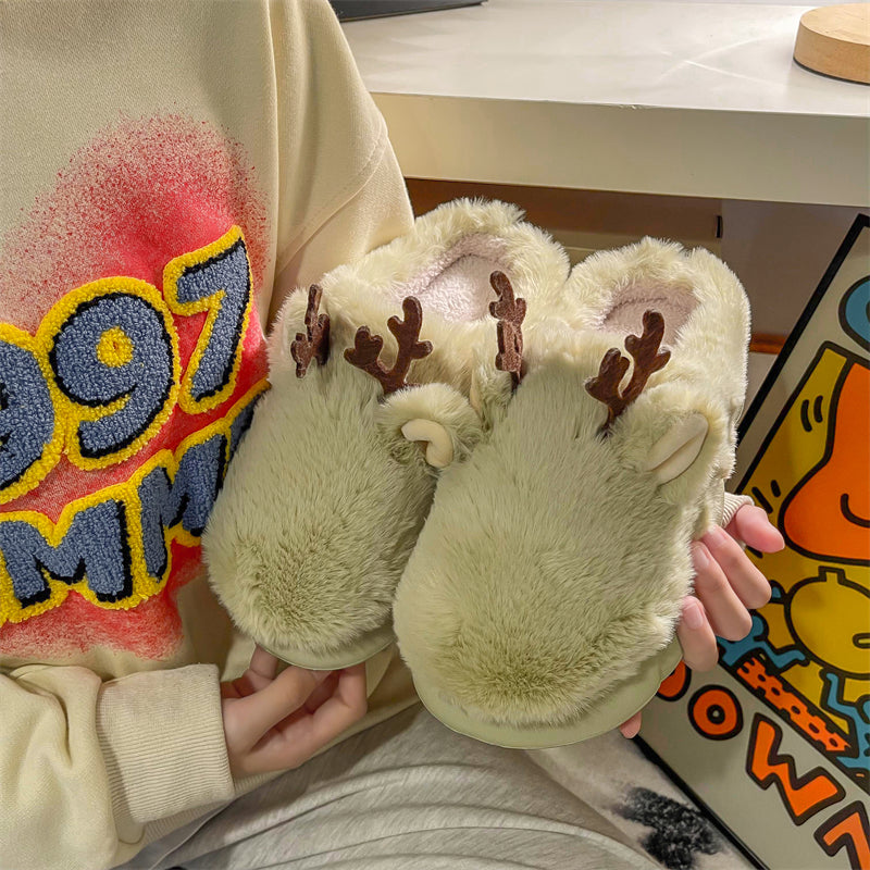 MAX0149-1 Fashion Fluffy Slippers Winter Warm Home Indoor Shoes Soft Cute Cartoon Модные тапочки, теплая домашняя обувь, мягкий милый мультяшный