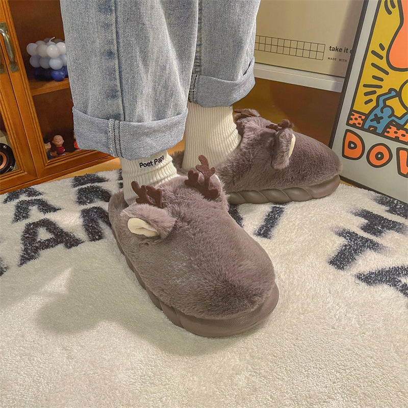 MAX0149-1 Fashion Fluffy Slippers Winter Warm Home Indoor Shoes Soft Cute Cartoon Модные тапочки, теплая домашняя обувь, мягкий милый мультяшный