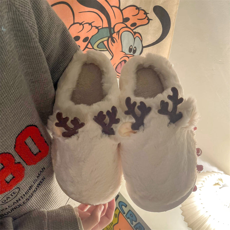 MAX0149-1 Fashion Fluffy Slippers Winter Warm Home Indoor Shoes Soft Cute Cartoon Модные тапочки, теплая домашняя обувь, мягкий милый мультяшный