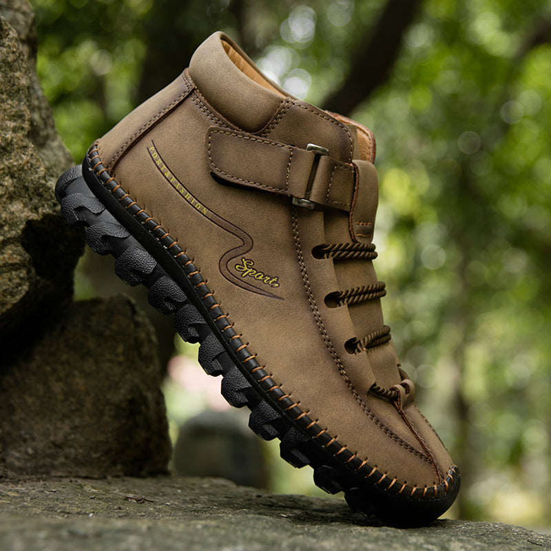 New Men's Ankle Boots Hand Stitching Western Boots Classic Fashion Men's Motorcycle Boots Outdoor Men's Work Boots Big Size12 Rachel 7008