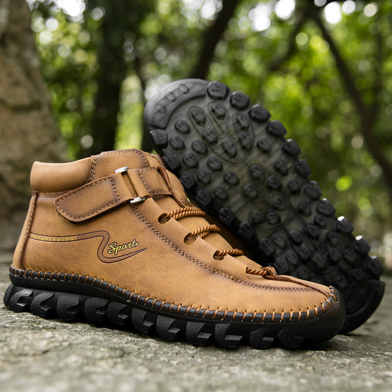 New Men's Ankle Boots Hand Stitching Western Boots Classic Fashion Men's Motorcycle Boots Outdoor Men's Work Boots Big Size12 Rachel 7008