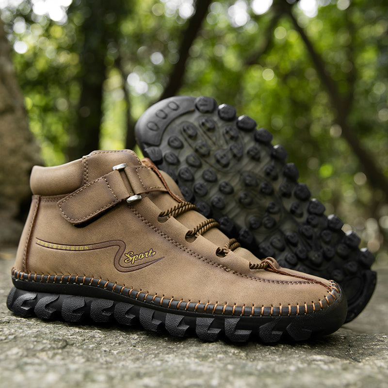 New Men's Ankle Boots Hand Stitching Western Boots Classic Fashion Men's Motorcycle Boots Outdoor Men's Work Boots Big Size12 Rachel 7008