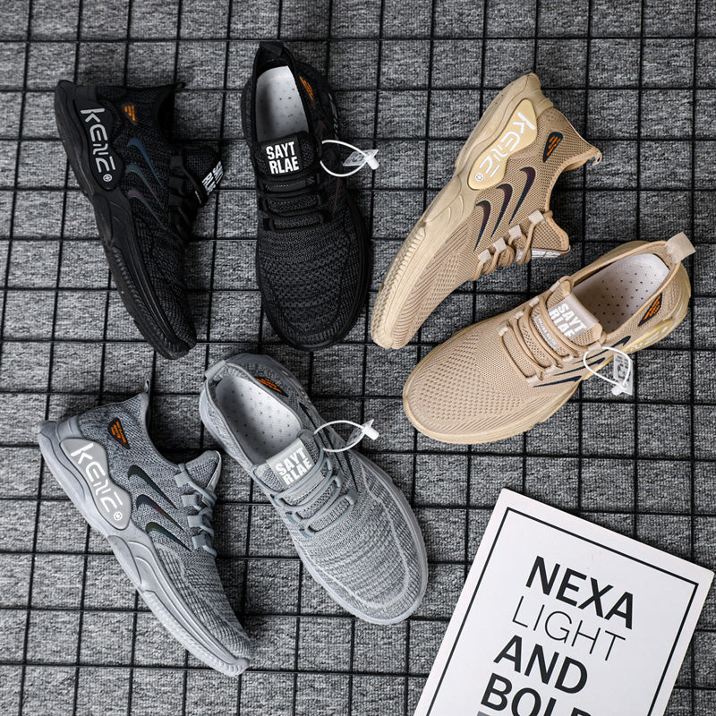 Men's Lightweight Running Casual Shoes Spring Mesh Breathable Sneakers Mujer Walking Shoes Boys Sneakers Rhonda ZM56