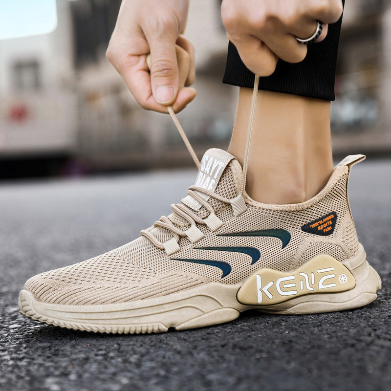 Men's Lightweight Running Casual Shoes Spring Mesh Breathable Sneakers Mujer Walking Shoes Boys Sneakers Rhonda ZM56