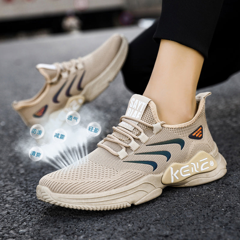 Men's Lightweight Running Casual Shoes Spring Mesh Breathable Sneakers Mujer Walking Shoes Boys Sneakers Rhonda ZM56