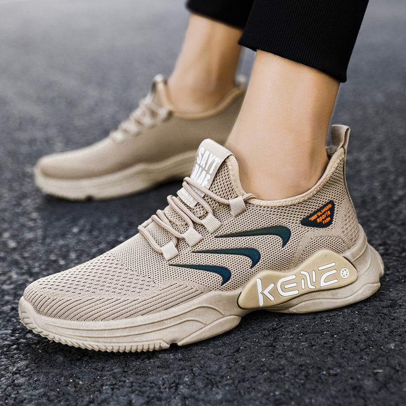 Men's Lightweight Running Casual Shoes Spring Mesh Breathable Sneakers Mujer Walking Shoes Boys Sneakers Rhonda ZM56
