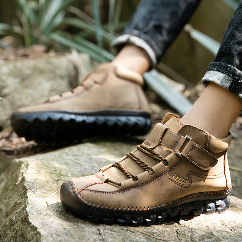 New Men's Ankle Boots Hand Stitching Western Boots Classic Fashion Men's Motorcycle Boots Outdoor Men's Work Boots Big Size12 Rachel 7008