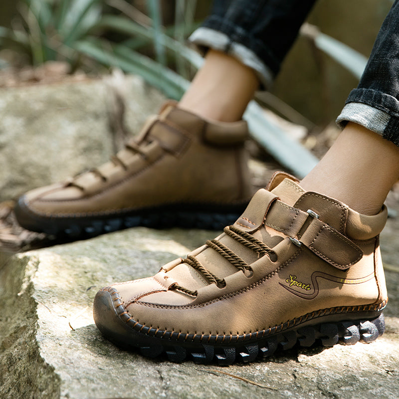 New Men's Ankle Boots Hand Stitching Western Boots Classic Fashion Men's Motorcycle Boots Outdoor Men's Work Boots Big Size12 Rachel 7008