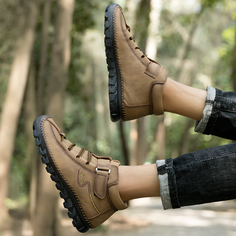 New Men's Ankle Boots Hand Stitching Western Boots Classic Fashion Men's Motorcycle Boots Outdoor Men's Work Boots Big Size12 Rachel 7008