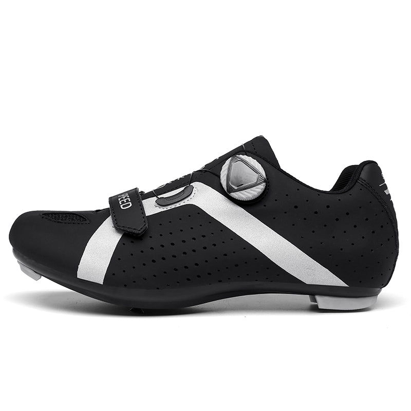 Q006 Professional Racing Road Cycling Shoes MTB Flat Ultralight Self-Locking Bike Cleat Shoes Breathable Профессиональная гоночная шоссейная велосипедная обувь MTB Flat Ultralight Self-Lock Bike Cleat Shoes Дышащая