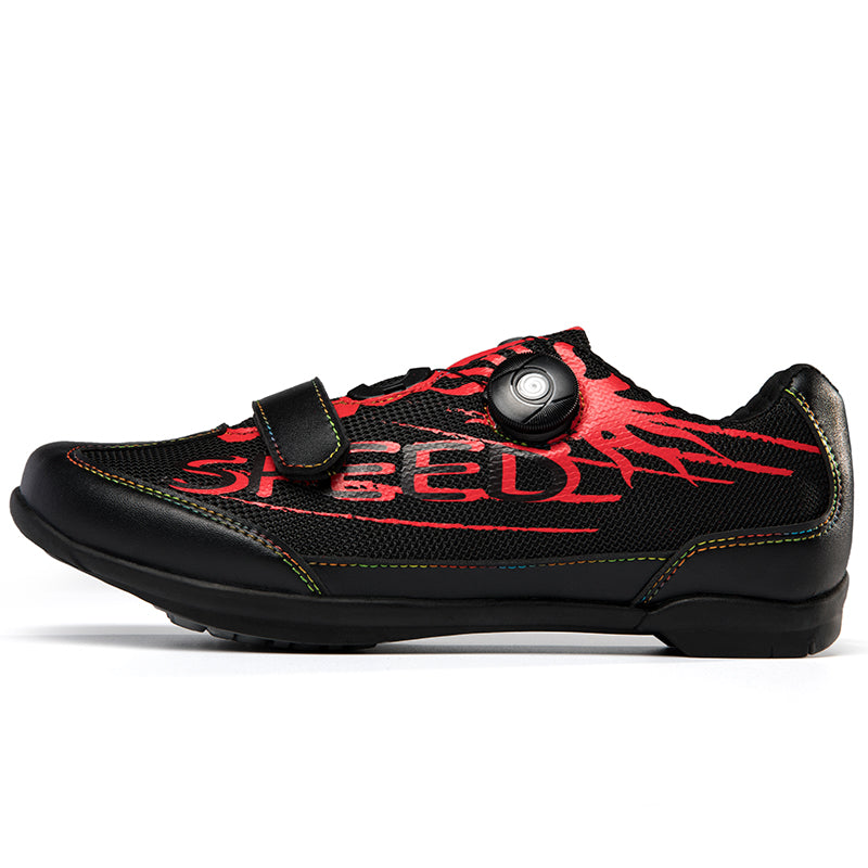 Q123 Unisex Summer Breathable Rubber Sole Cycling Shoes Professional Road Riding Bicycle Training Летние велосипедные туфли на дышащей резиновой подошве унисекс