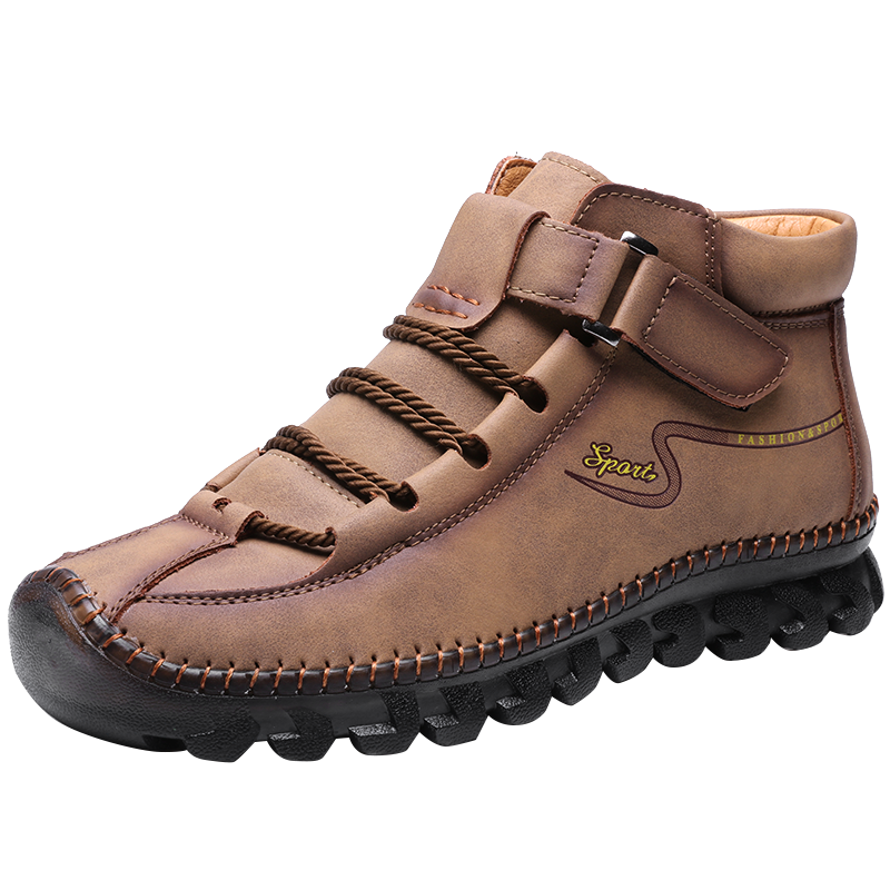 New Men's Ankle Boots Hand Stitching Western Boots Classic Fashion Men's Motorcycle Boots Outdoor Men's Work Boots Big Size12 Rachel 7008