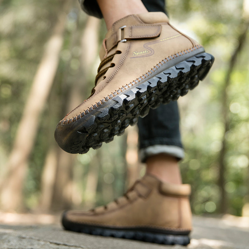 New Men's Ankle Boots Hand Stitching Western Boots Classic Fashion Men's Motorcycle Boots Outdoor Men's Work Boots Big Size12 Rachel 7008