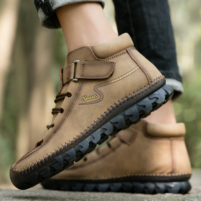 New Men's Ankle Boots Hand Stitching Western Boots Classic Fashion Men's Motorcycle Boots Outdoor Men's Work Boots Big Size12 Rachel 7008