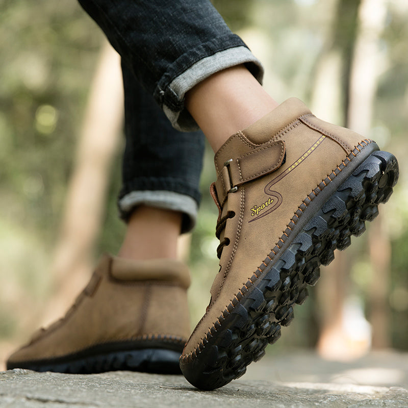 New Men's Ankle Boots Hand Stitching Western Boots Classic Fashion Men's Motorcycle Boots Outdoor Men's Work Boots Big Size12 Rachel 7008