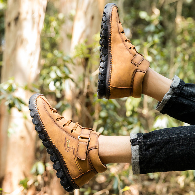 New Men's Ankle Boots Hand Stitching Western Boots Classic Fashion Men's Motorcycle Boots Outdoor Men's Work Boots Big Size12 Rachel 7008